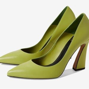 $225 Ted Baker Green Teyma Leather Court Shoe Pump Heels NEW Size 8.5 (39)